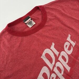 Dr Pepper Logo T- Shirt TNT Vintage‎ 90s Y2K Red/Burgundy Size Medium